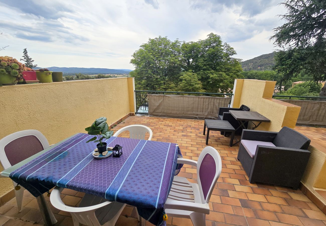 Appartement à Gréoux-les-Bains - Appartement Fontaine - 2 pers - clim - ascenseur - terrasse - parking